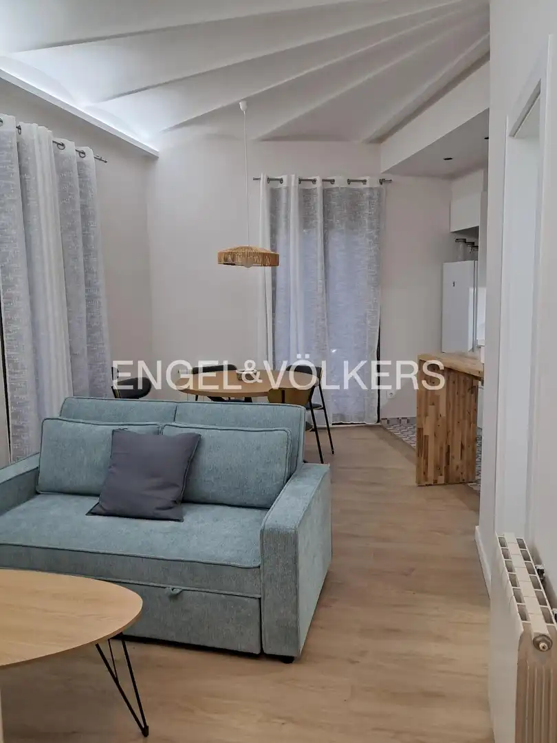 Sala de estar de Piso de alquiler en Barcelona con Aire acondicionado, Calefacción y Parquet