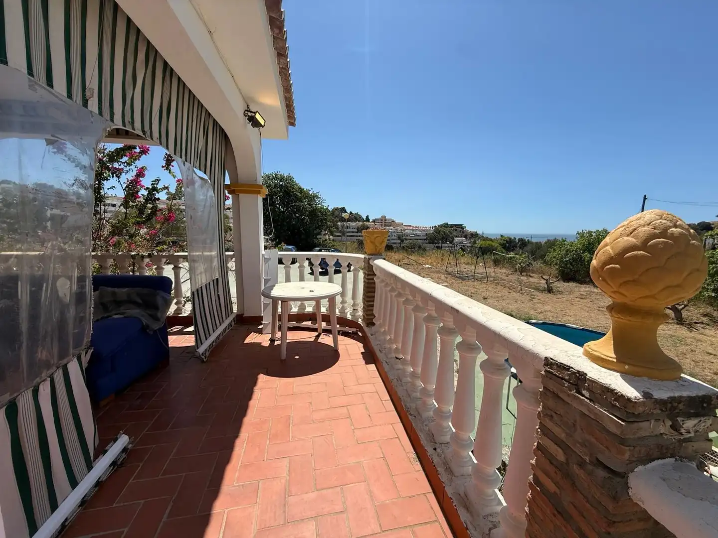 Terraza de Casa o chalet de alquiler en Benalmádena con Aire acondicionado y Jardín privado