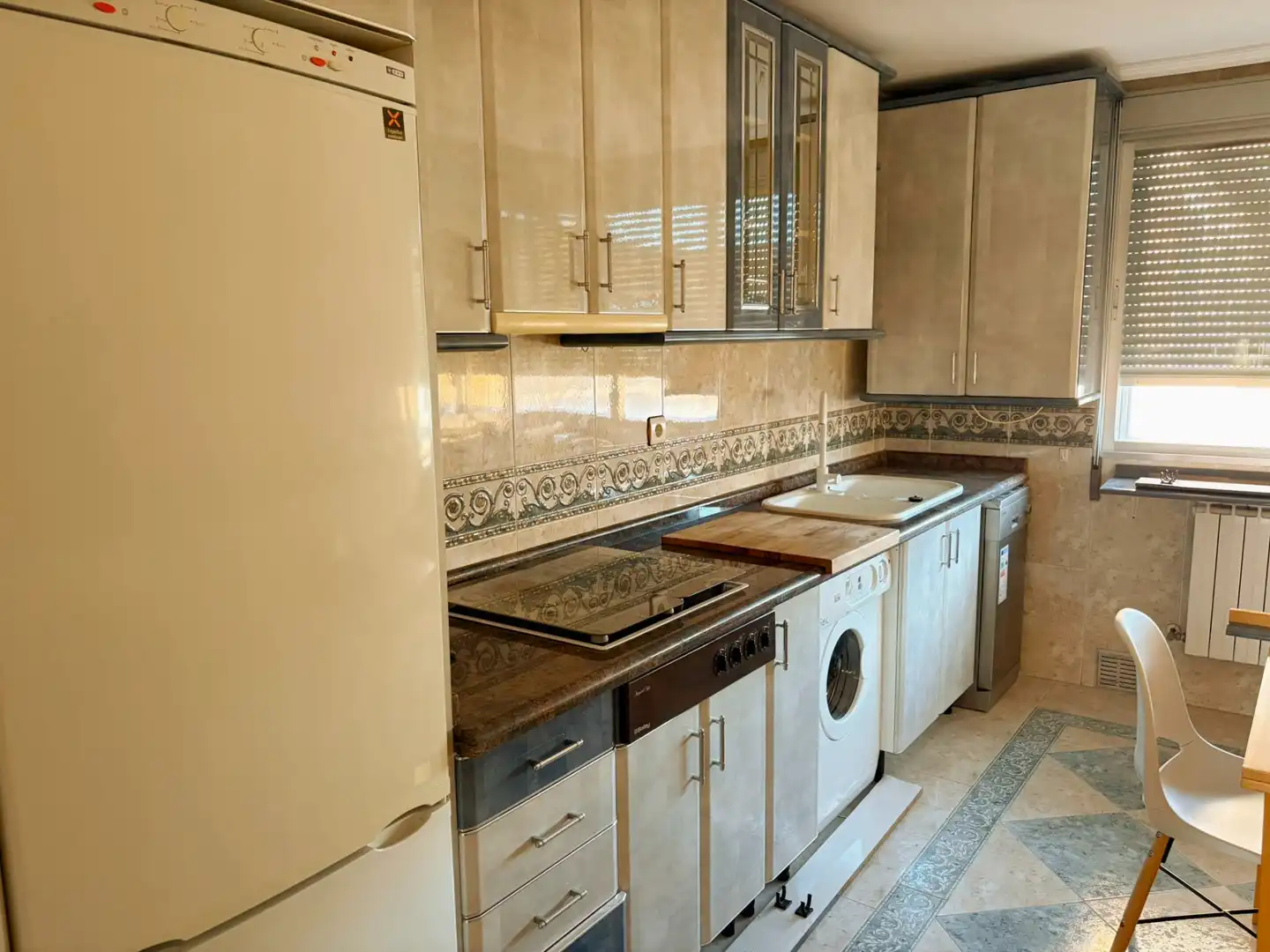 Kitchen of Flat for sale in Palencia  with Heating, Terrace and Furnished