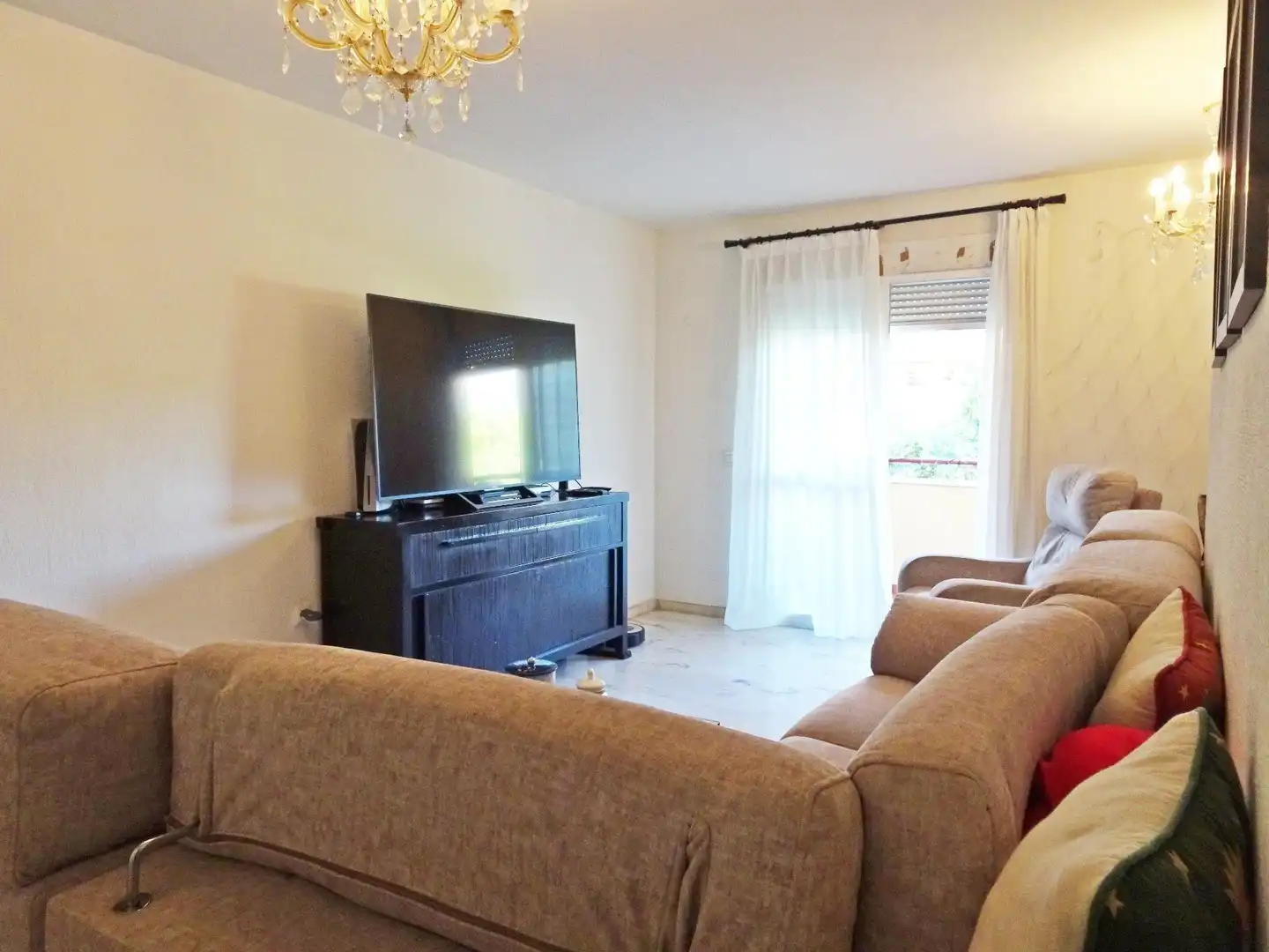 Sala de estar de Piso en venta en Málaga con Aire acondicionado, Terraza y Amueblado