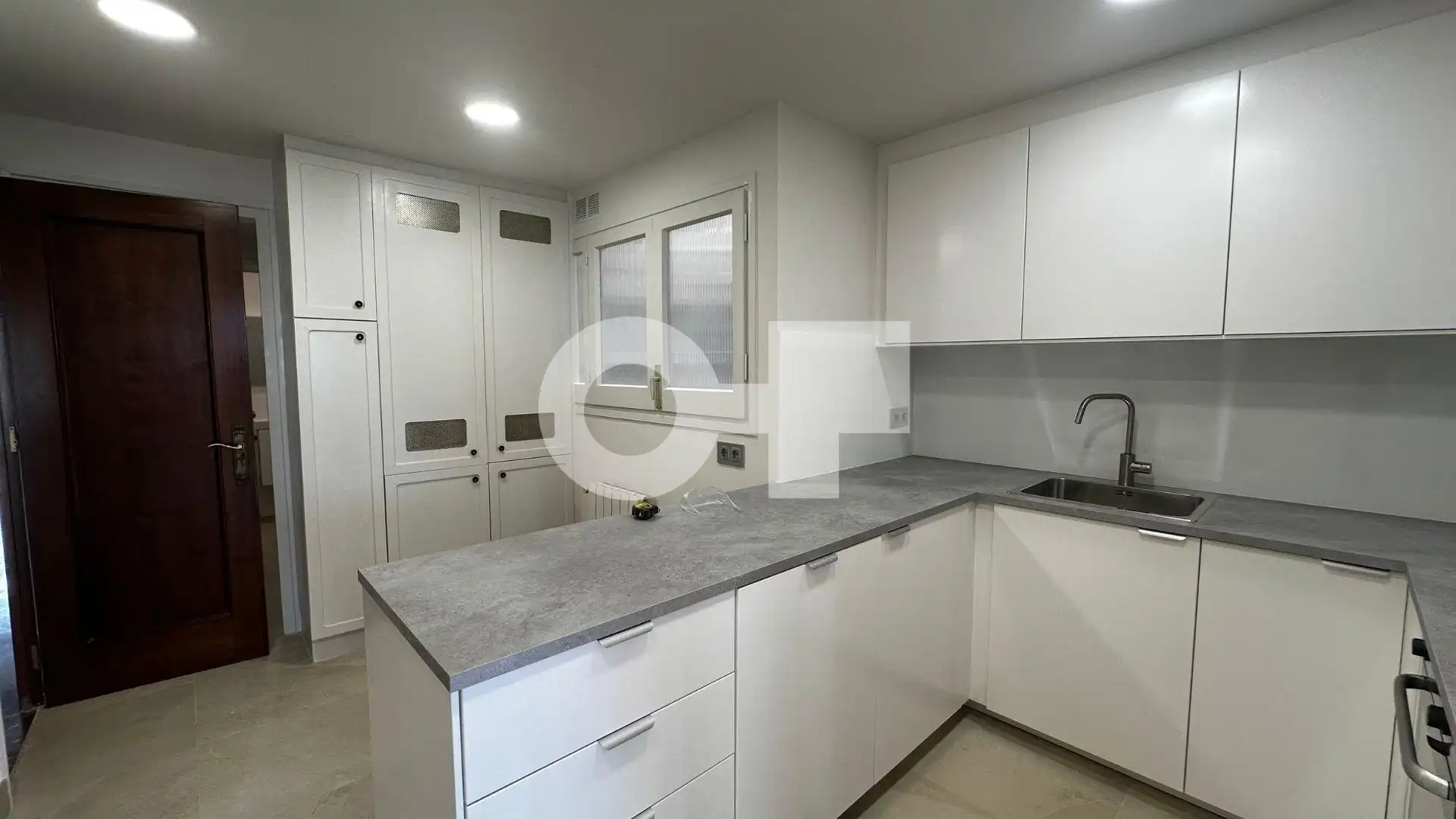 Küche von Wohnung zur Miete in Barcelona mit Parkett, Terrasse und Alarm