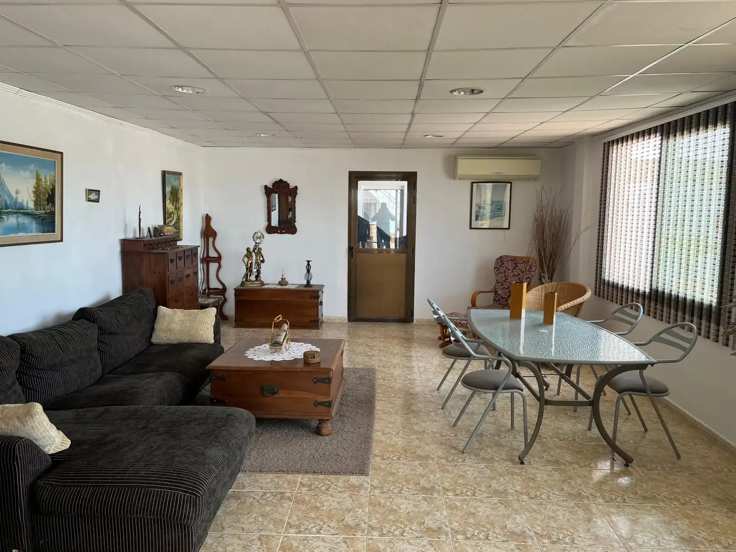 Sala d'estar de Casa o xalet en venda en Marratxí amb Aire condicionat, Jardí privat i Terrassa