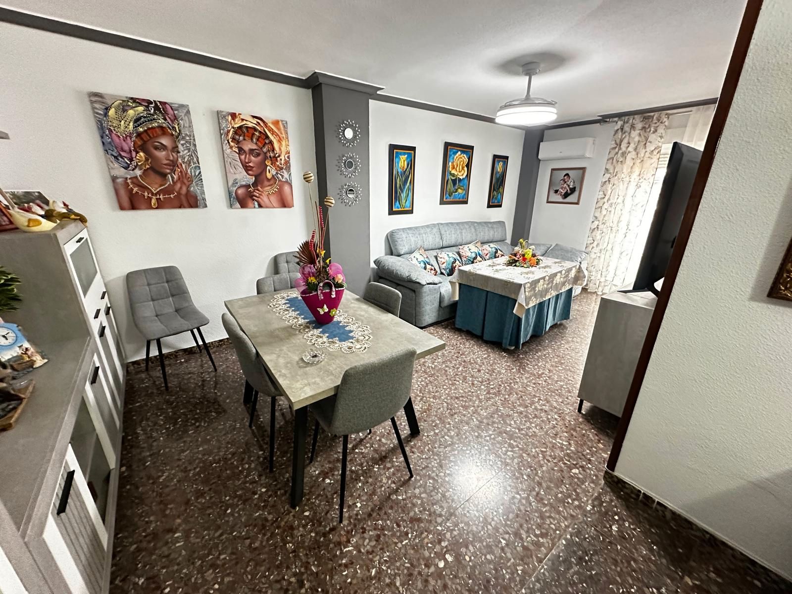 Living room of Flat for sale in  Jaén Capital  with Air Conditioner, Heating and Furnished