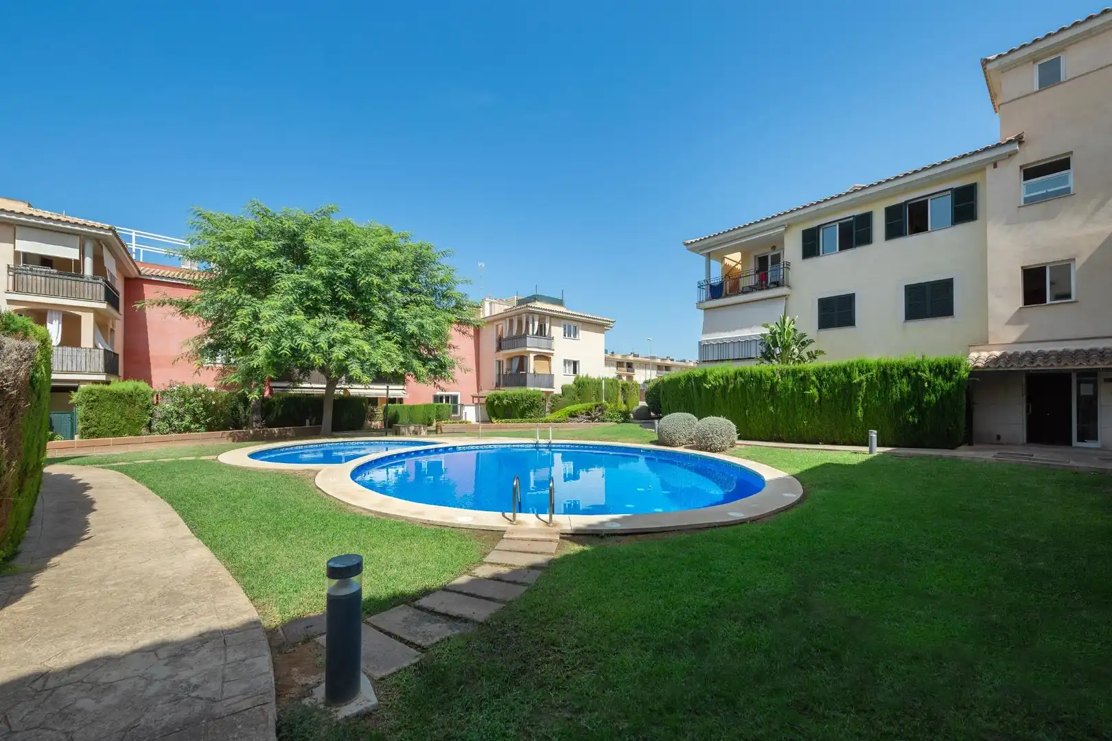 Swimming pool of Flat for sale in Llucmajor  with Air Conditioner, Heating and Private garden