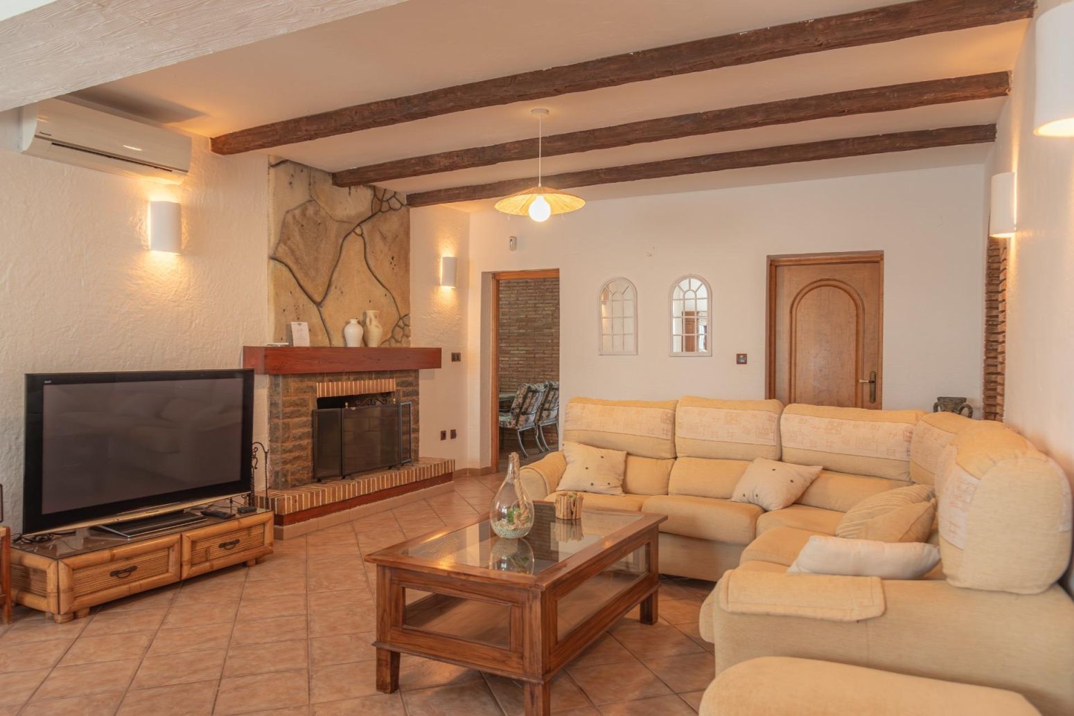 Sala d'estar de Casa o xalet en venda en Cartagena amb Aire condicionat, Moblat i Balcó