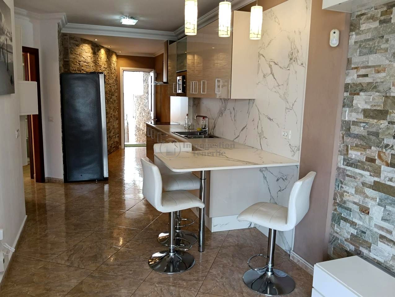 Cuina de Apartament en venda en San Cristóbal de la Laguna amb Aire condicionat, Terrassa i Moblat