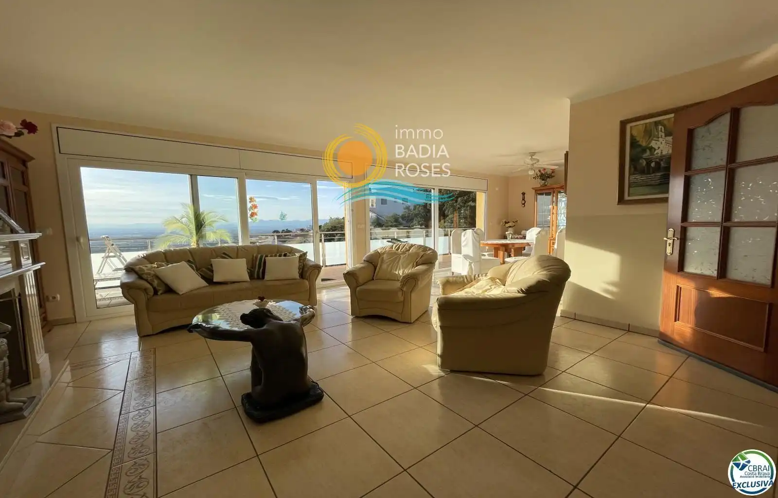 Exterior view of Houses for sale in Roses  with Terrace, Storage room and Swimming Pool