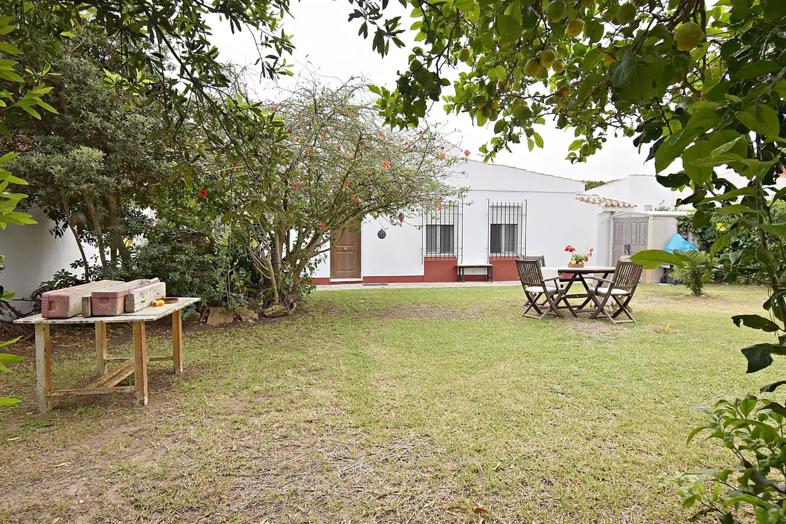 Jardí de Casa o xalet en venda en El Puerto de Santa María amb Aire condicionat i Jardí privat