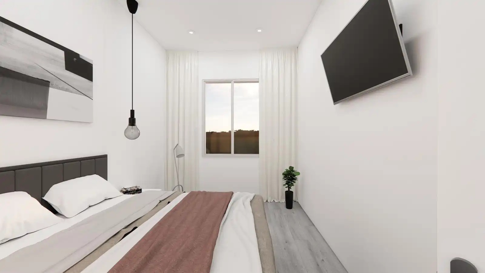 Bedroom of Apartments for sale in Granada  with Air Conditioner, Furnished and Oven