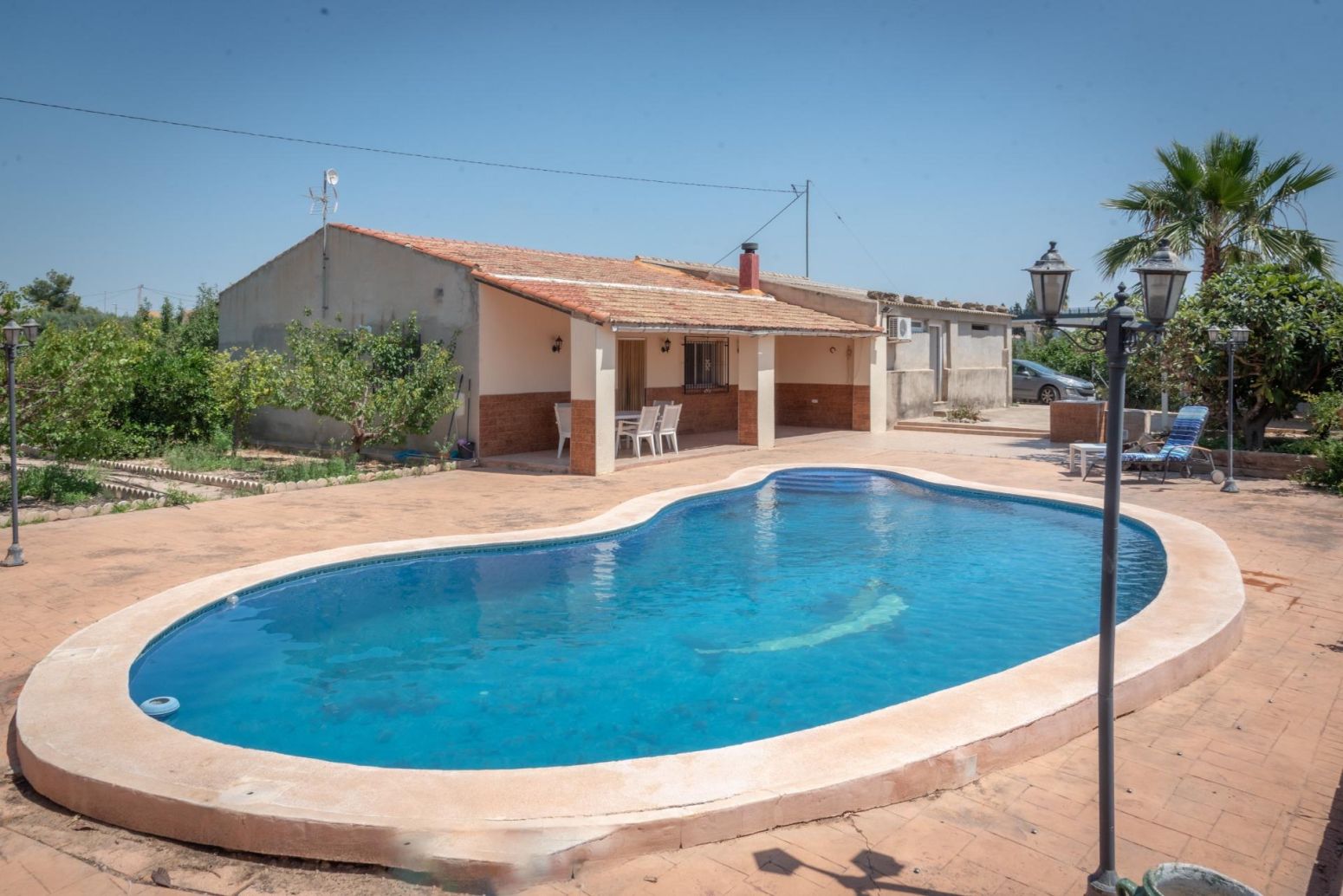 Swimming pool of House or chalet for sale in  Murcia Capital  with Air Conditioner, Private garden and Terrace