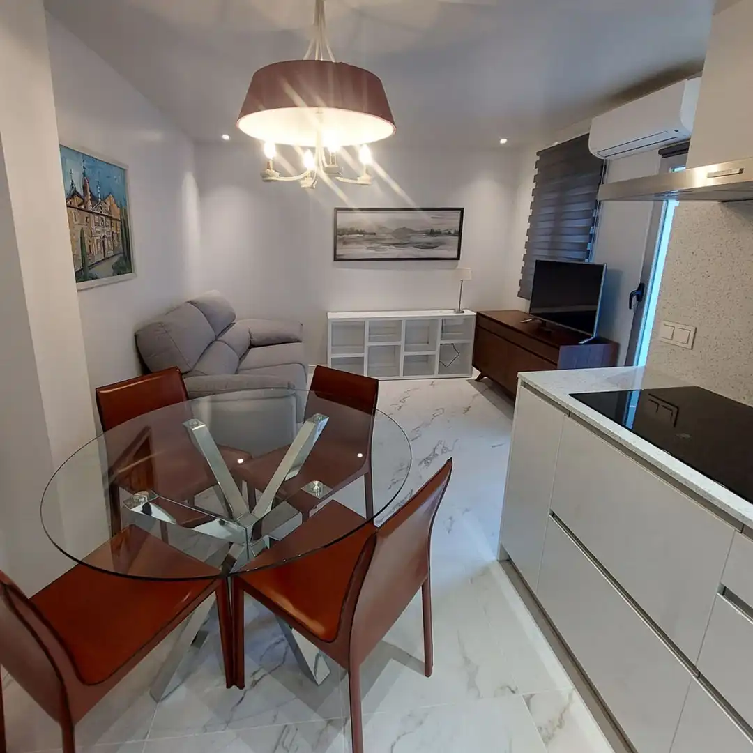 Sala de estar de Piso de alquiler en Madrid con Calefacción y Terraza
