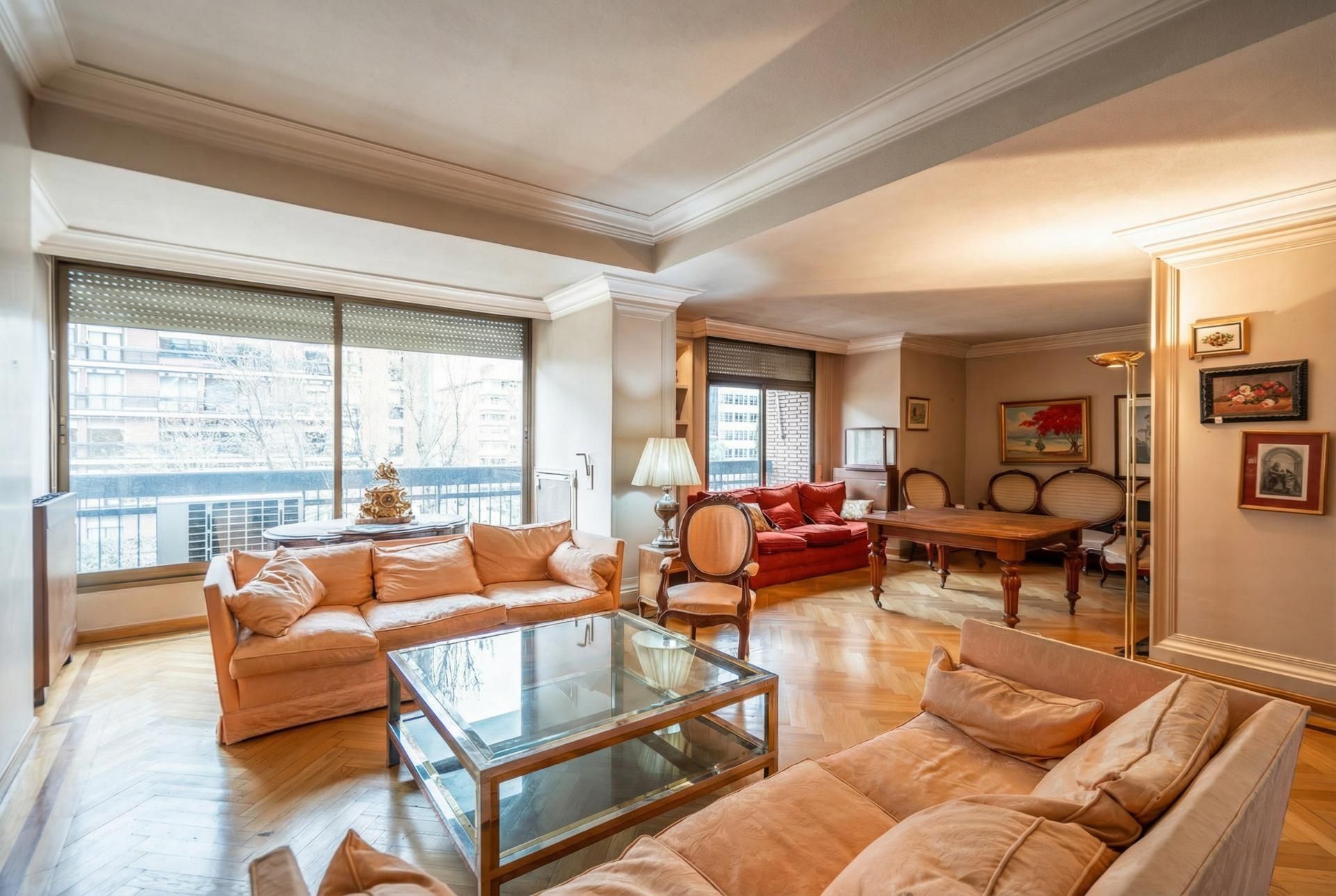 Living room of Flat for sale in  Madrid Capital  with Air Conditioner, Heating and Terrace