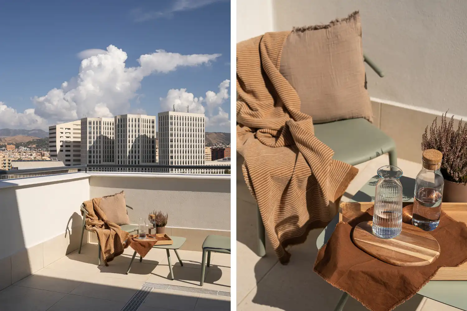 Terraza de Estudio de alquiler en Armilla con Aire acondicionado, Amueblado y Microondas