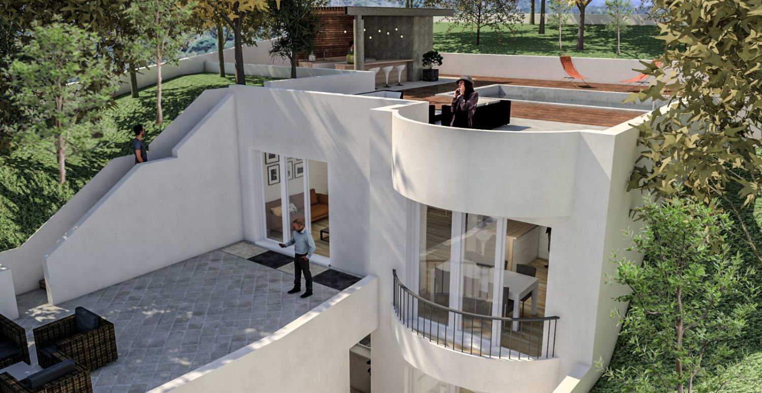 Vista exterior de Casa o chalet en venta en Estepona con Calefacción, Jardín privado y Terraza