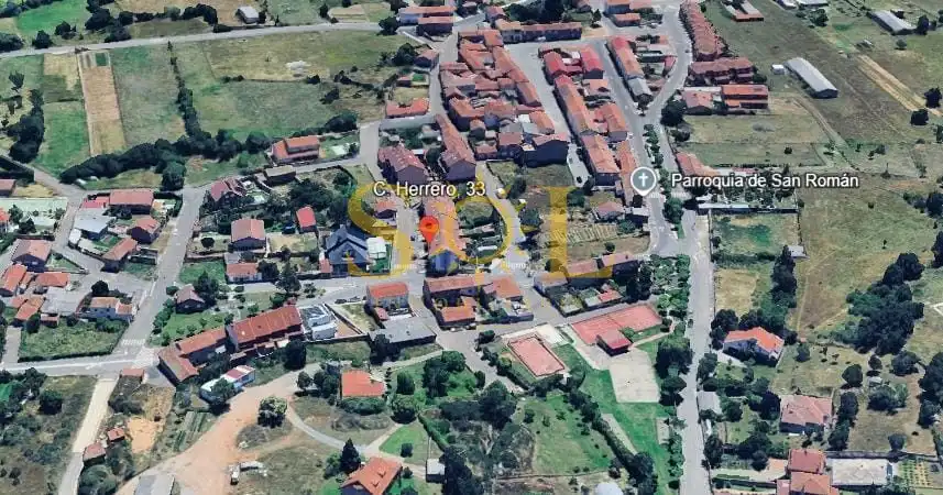 Vista exterior de Casa adosada en venta en Sariegos con Calefacción, Jardín privado y Terraza