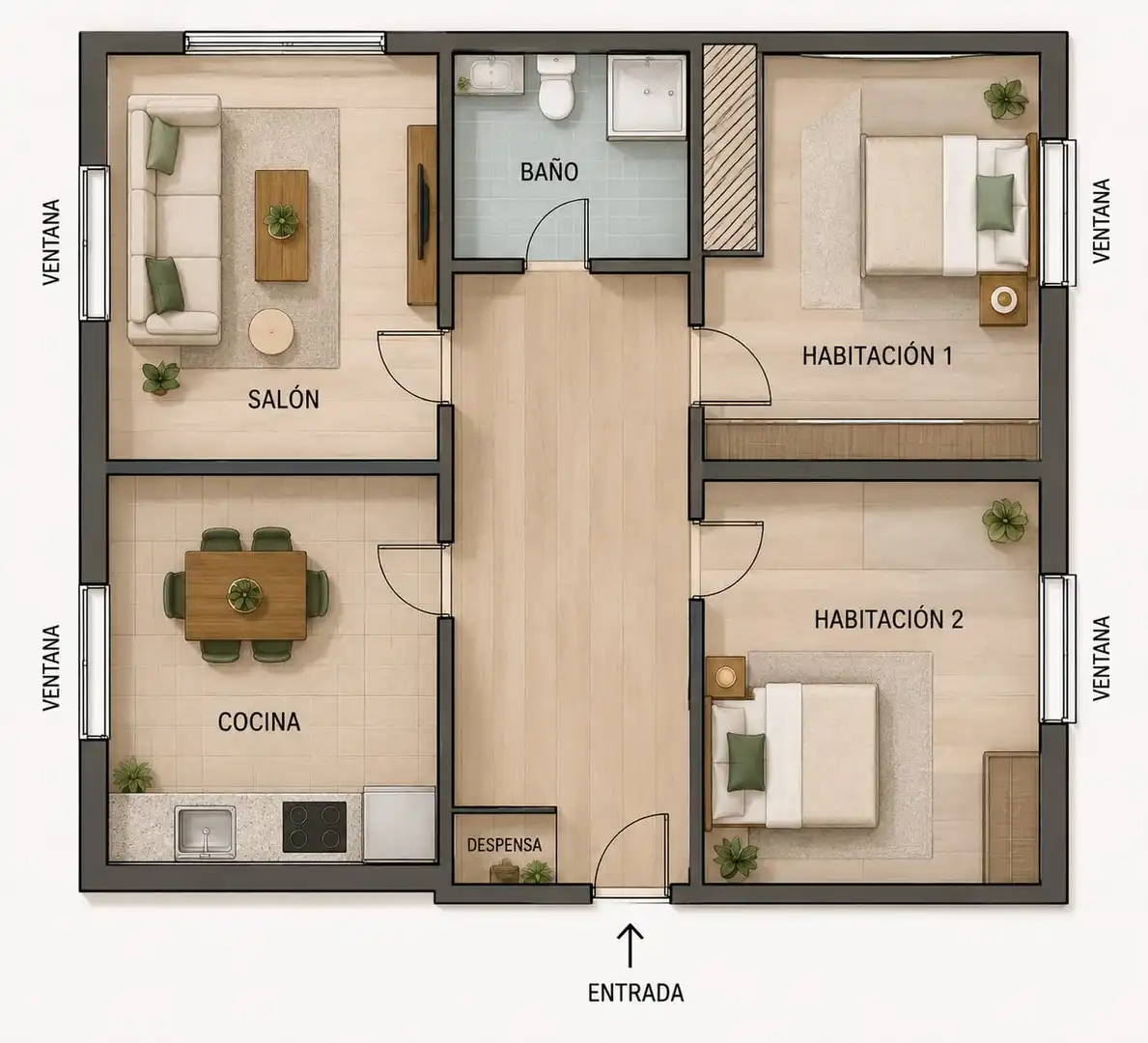 Flat for sale in Lugones