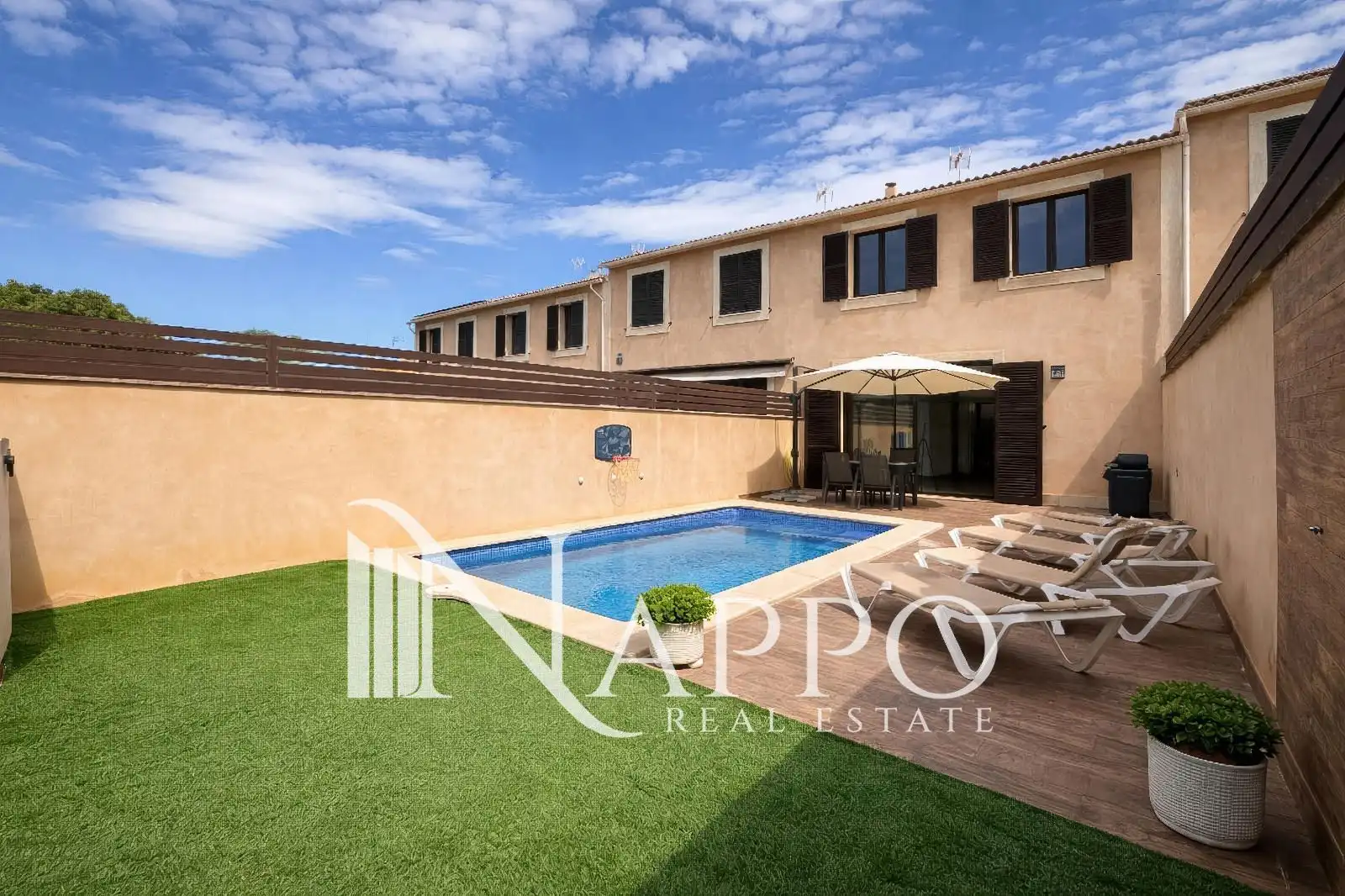 Piscina de Casa adosada en venda en Marratxí amb Terrassa, Piscina i Moblat