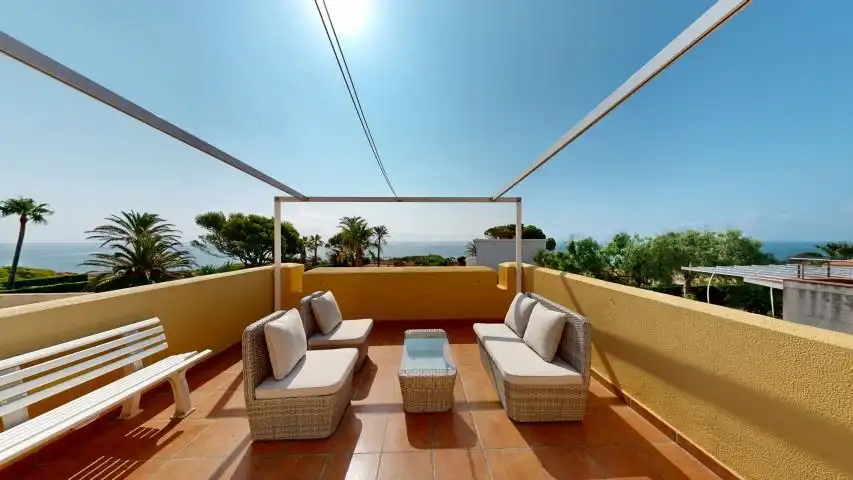 Terrassa de Casa o xalet en venda en L'Ametlla de Mar  amb Aire condicionat, Jardí privat i Terrassa