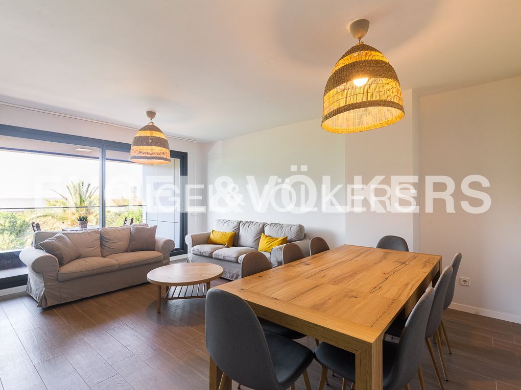 Living room of Apartment to rent in  Valencia Capital  with Air Conditioner, Heating and Terrace