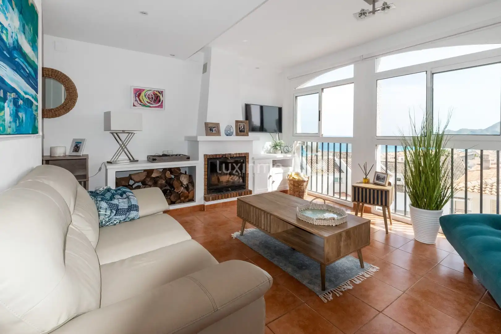 Sala de estar de Ático en venta en Altea con Aire acondicionado, Terraza y Balcón