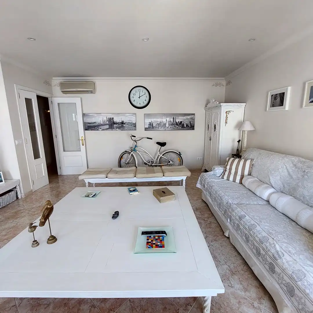 Wohnzimmer von Wohnung zum Verkauf in Ciutadella de Menorca mit Klimaanlage, Möbliert und Ofen