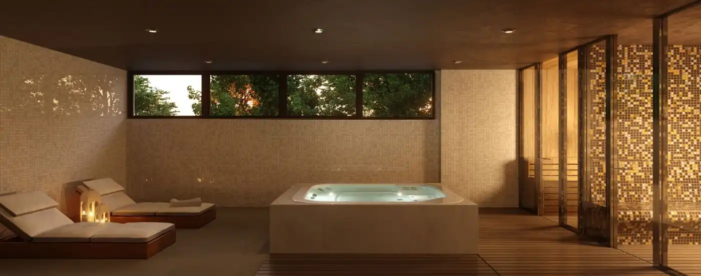 Baño de Casa adosada en venta en Mijas con Aire acondicionado, Calefacción y Jardín privado