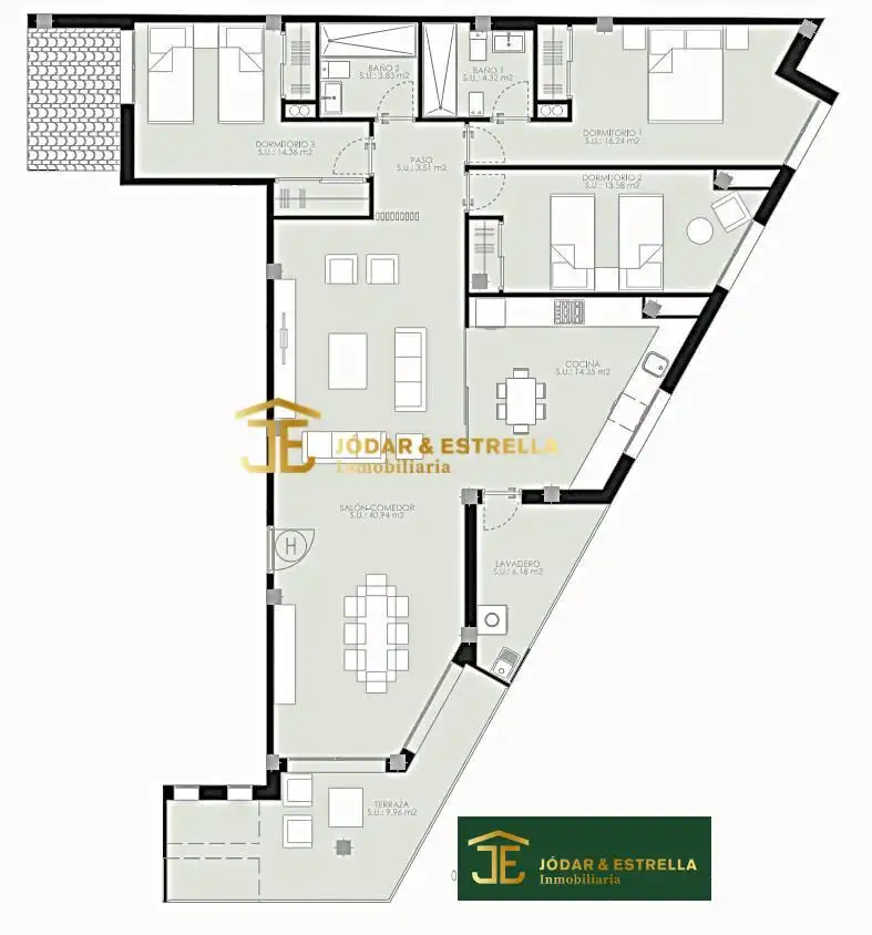 Appartement avec terrasse à vendre à Lorca Ciudad
