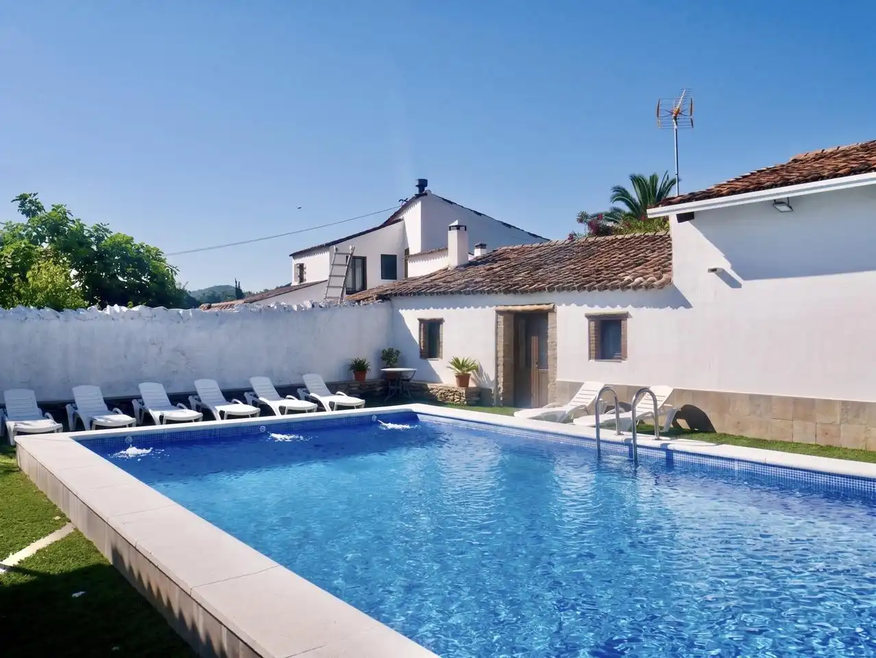 Swimming pool of Houses for sale in Corteconcepción  with Private garden, Terrace and Storage room