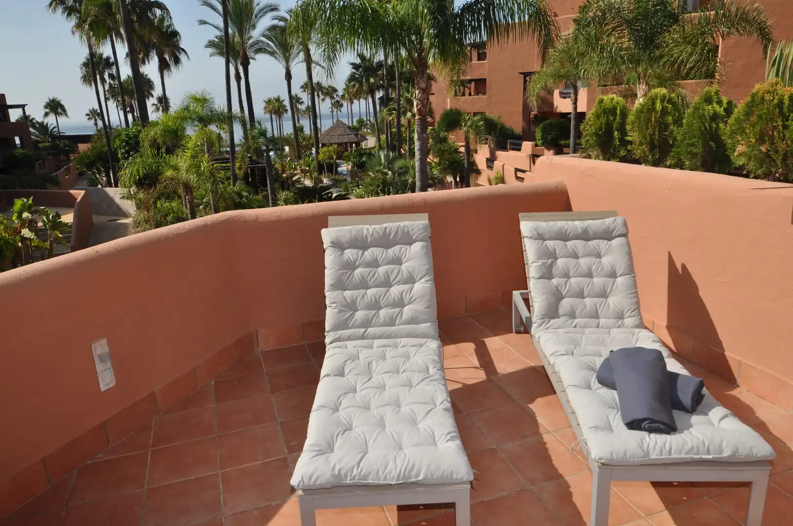 Terrasse von Dachboden zur Miete in Estepona mit Klimaanlage, Heizung und Terrasse