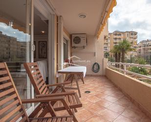 Terrace of Flat to rent in Calpe / Calp  with Air Conditioner, Private garden and Terrace