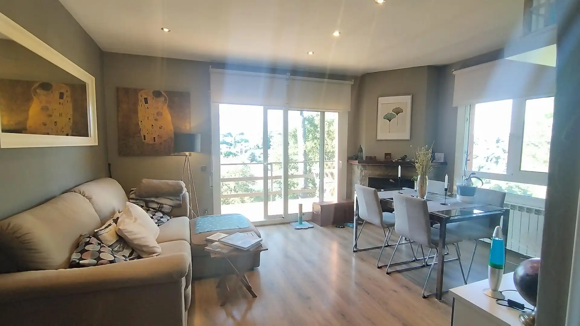 Wohnzimmer von Haus oder Chalet zum Verkauf in Santa Maria de Palautordera mit Heizung und Balkon