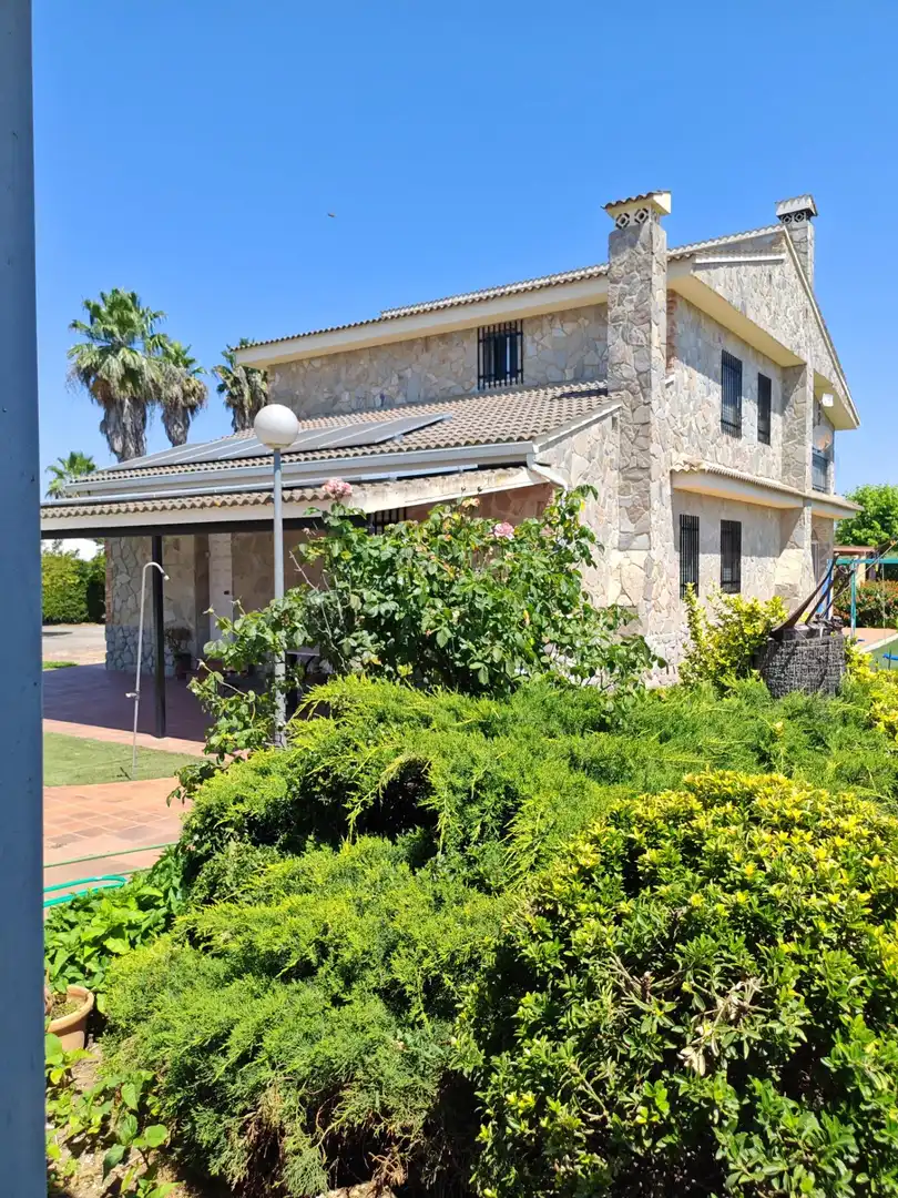 Jardín de Casa o chalet en venta en Don Benito con Trastero y Piscina
