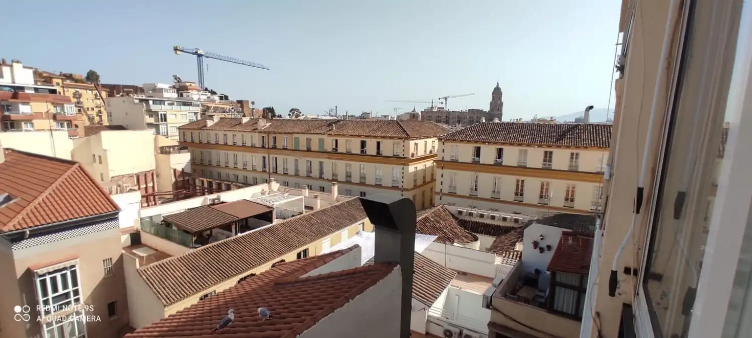 Vista exterior de Piso de alquiler en Málaga con Aire acondicionado, Amueblado y Balcón