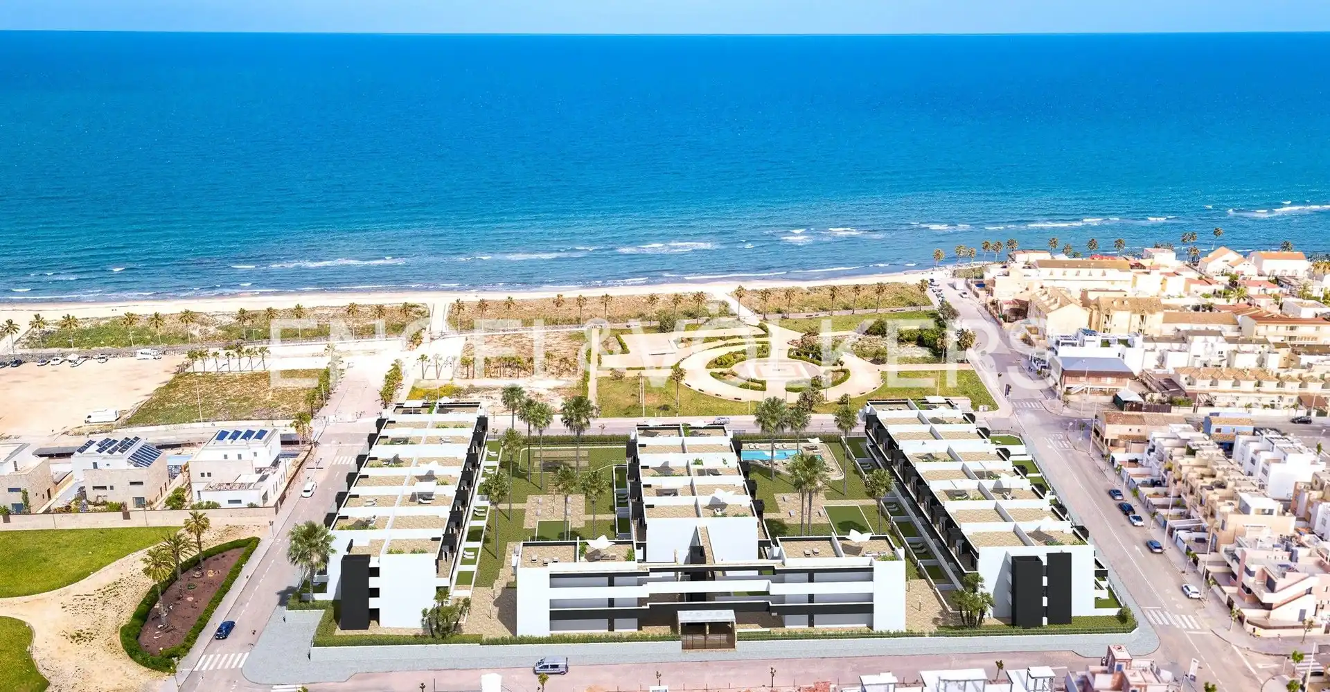 Exterior view of Flat for sale in Pilar de la Horadada  with Air Conditioner, Heating and Private garden