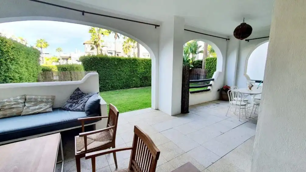 Terrassa de Apartament de lloguer en Sotogrande amb Aire condicionat, Calefacció i Terrassa