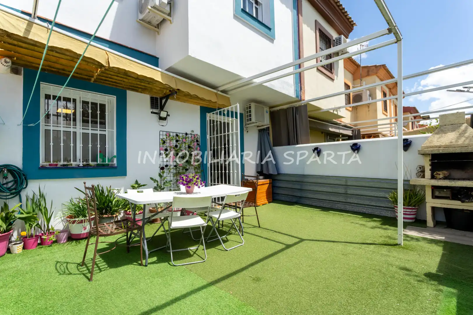 Terrace of Detached homes for sale in Espartinas  with Air Conditioner and Heating