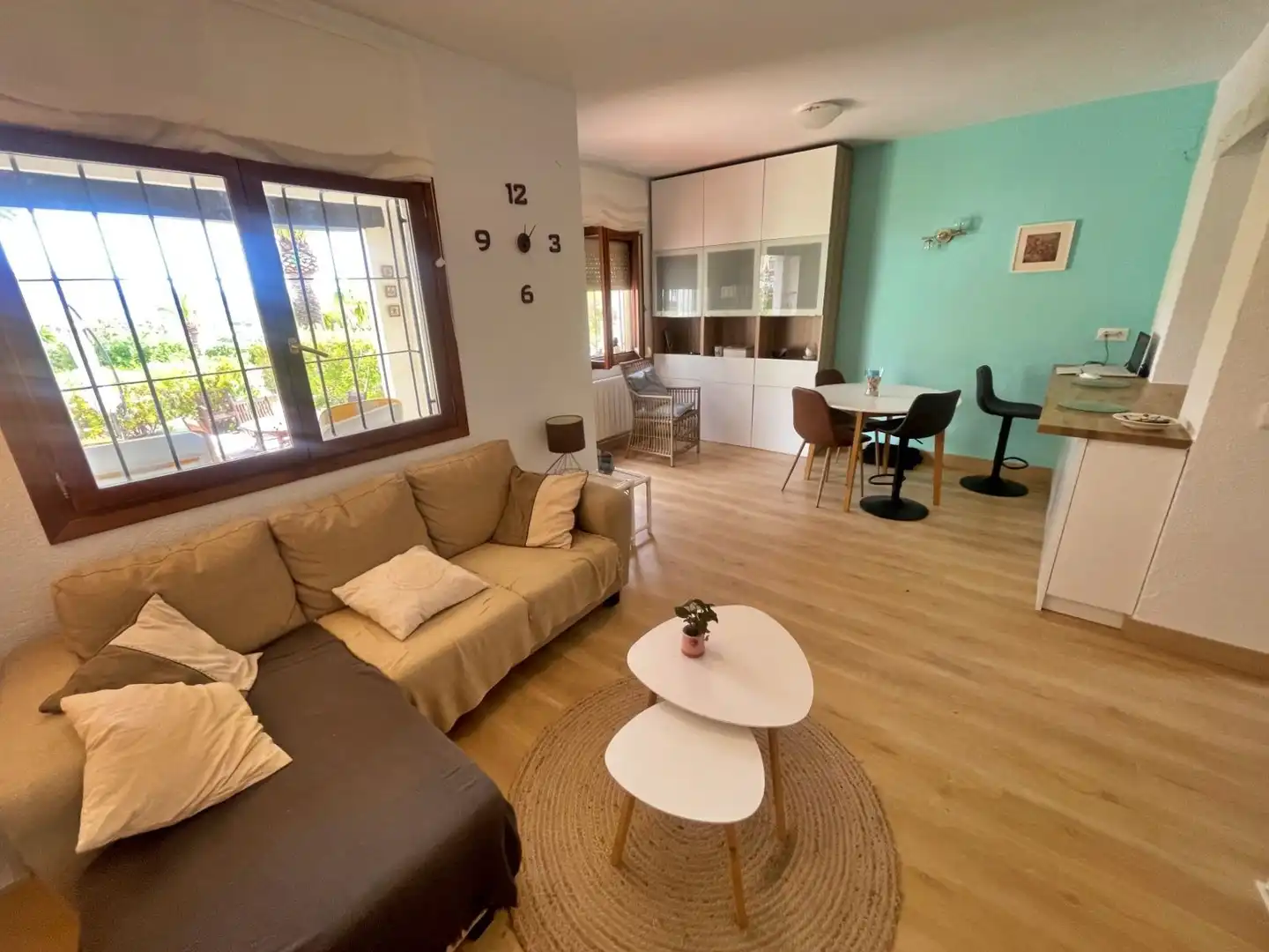 Sala d'estar de Casa o xalet de lloguer en Moraira amb Calefacció, Terrassa i Piscina