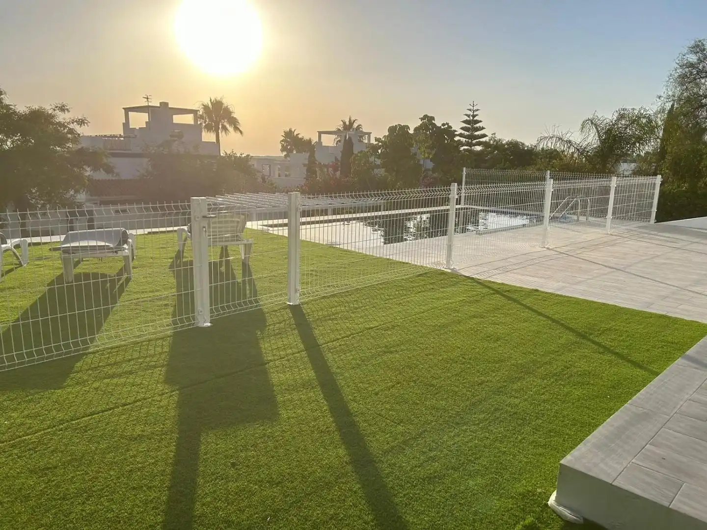 Piscina de Casa o chalet de alquiler en Sanlúcar de Barrameda con Aire acondicionado, Jardín privado y Terraza