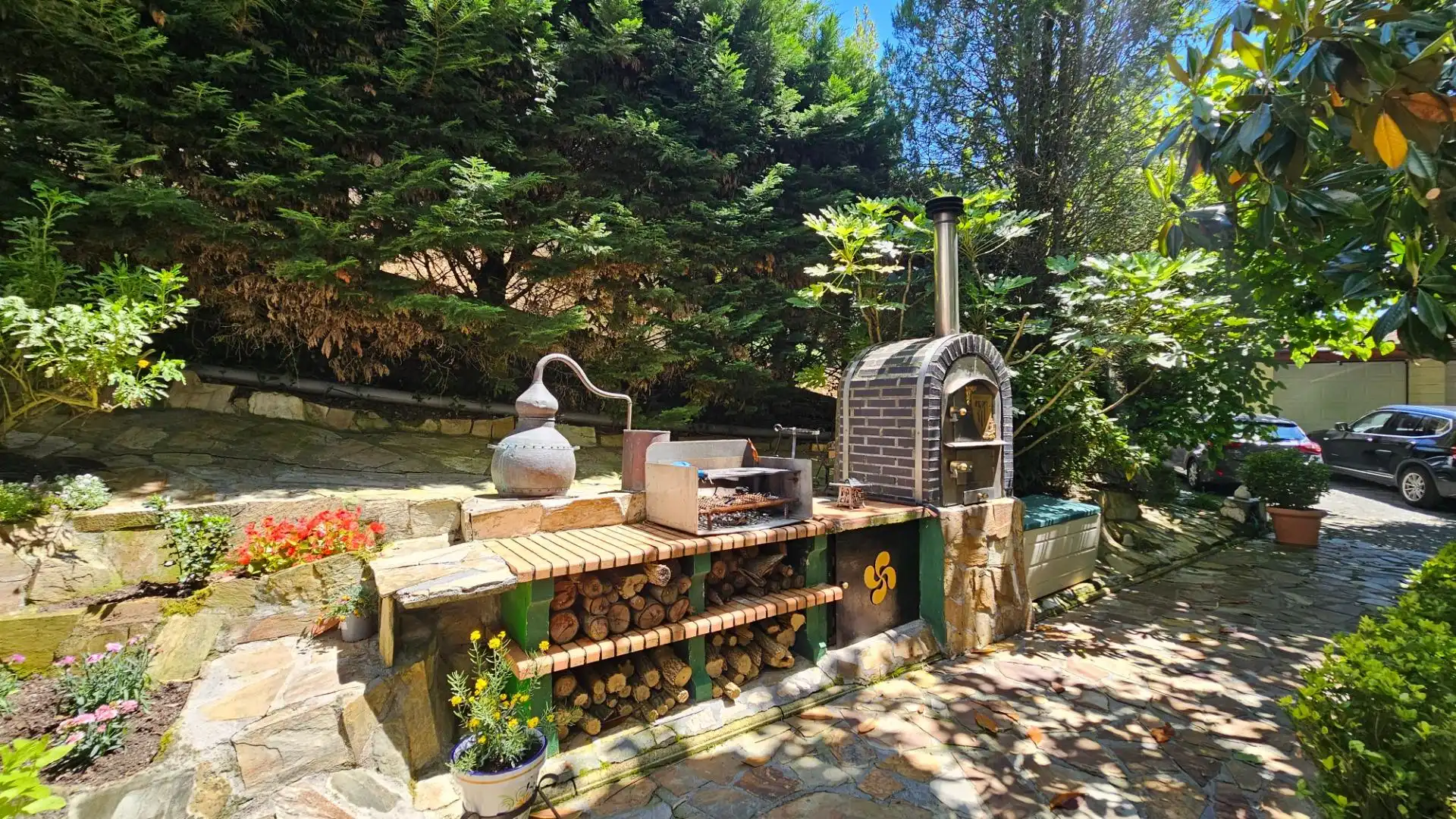 Jardí de Casa o xalet en venda en Güeñes amb Aire condicionat, Calefacció i Jardí privat