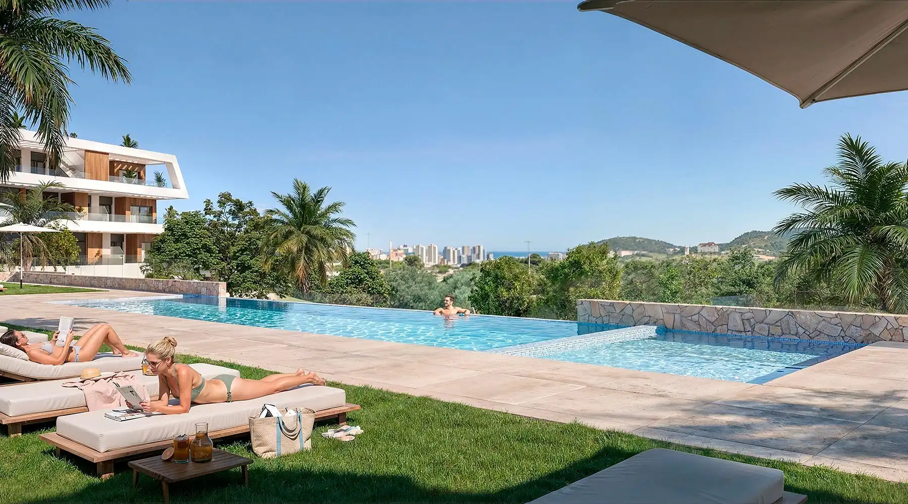 Swimming pool of Attic for sale in Finestrat  with Terrace, Storage room and Sauna
