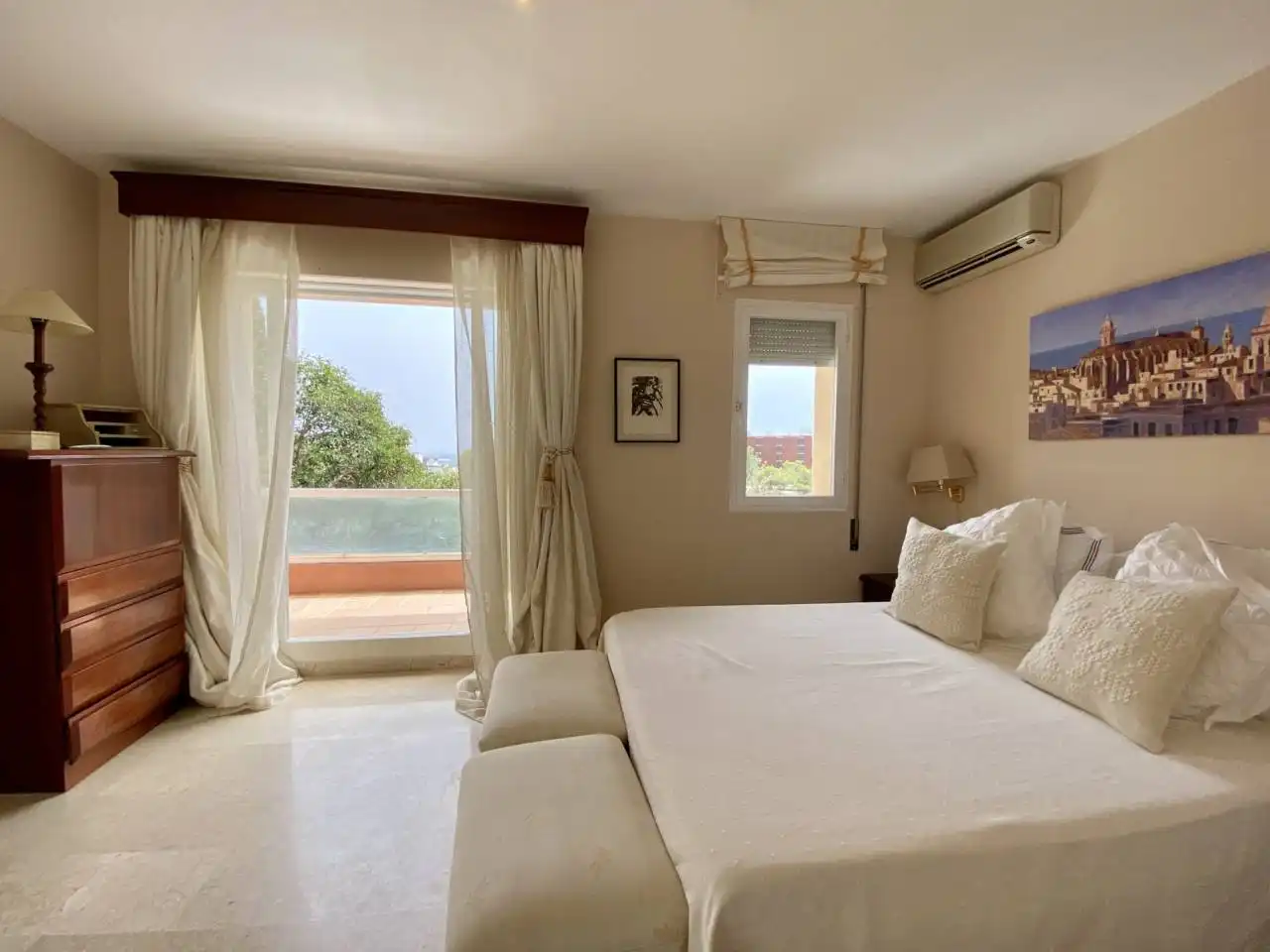 Habitación de Casa adosada de alquiler en Calvià con Aire acondicionado, Calefacción y Terraza