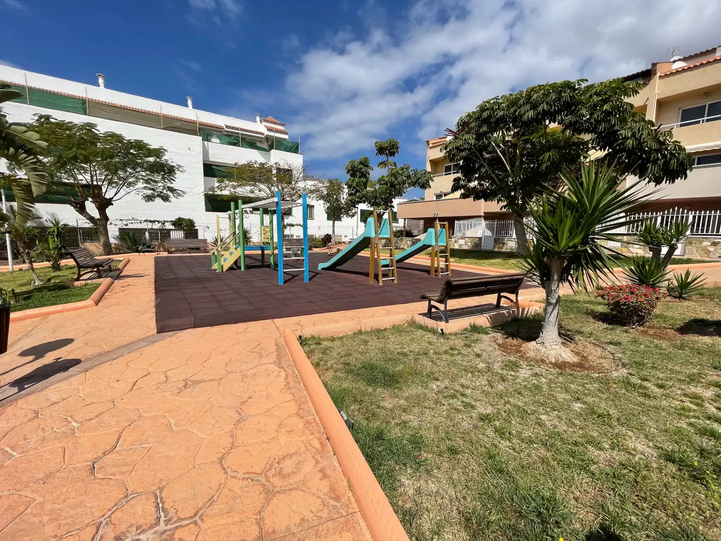 Terrace of Apartments for rent in Adeje  with Air Conditioner, Parquet flooring and Terrace