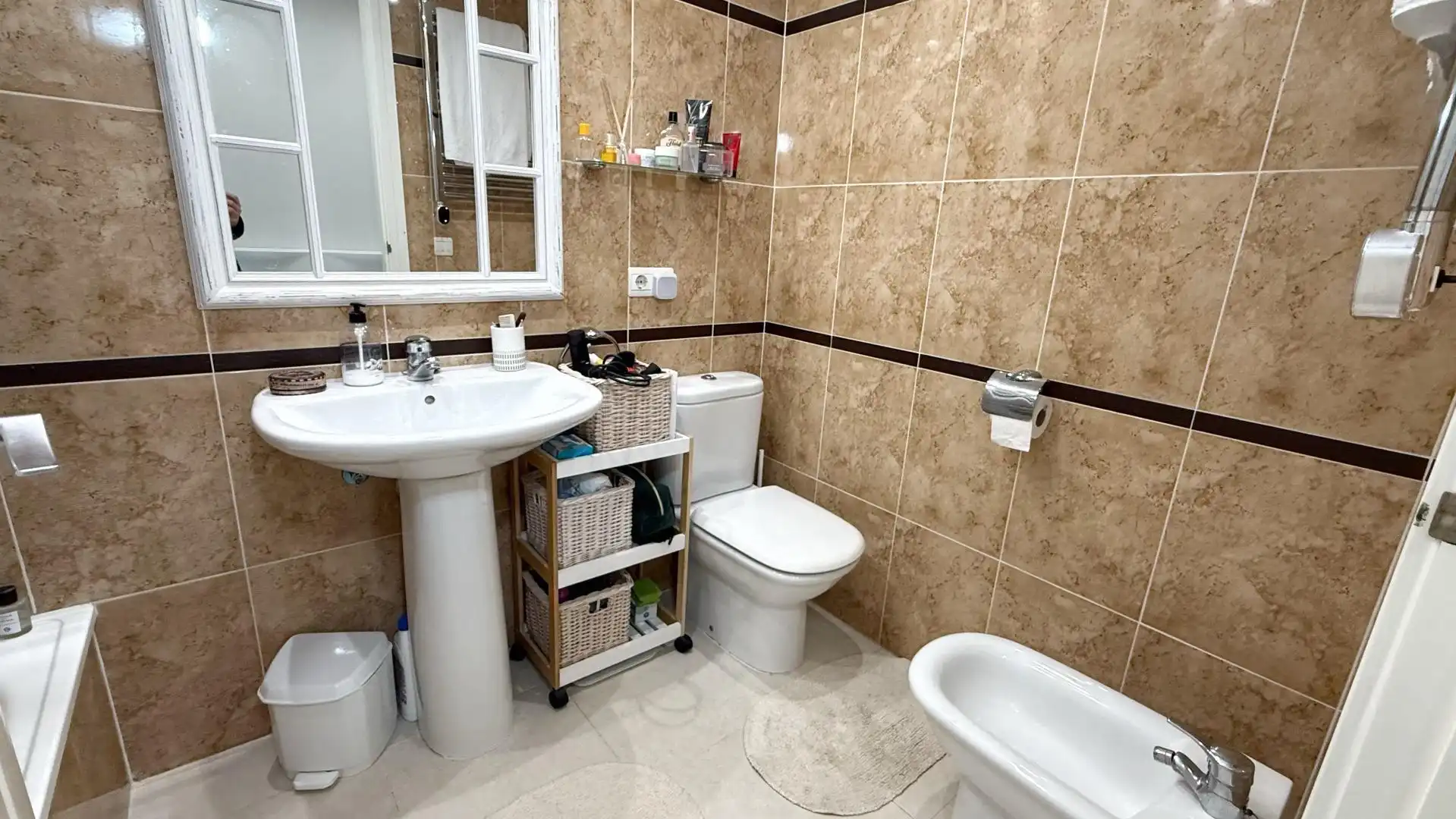 Bany de Apartament en venda en Calpe / Calp amb Aire condicionat, Calefacció i Jardí privat