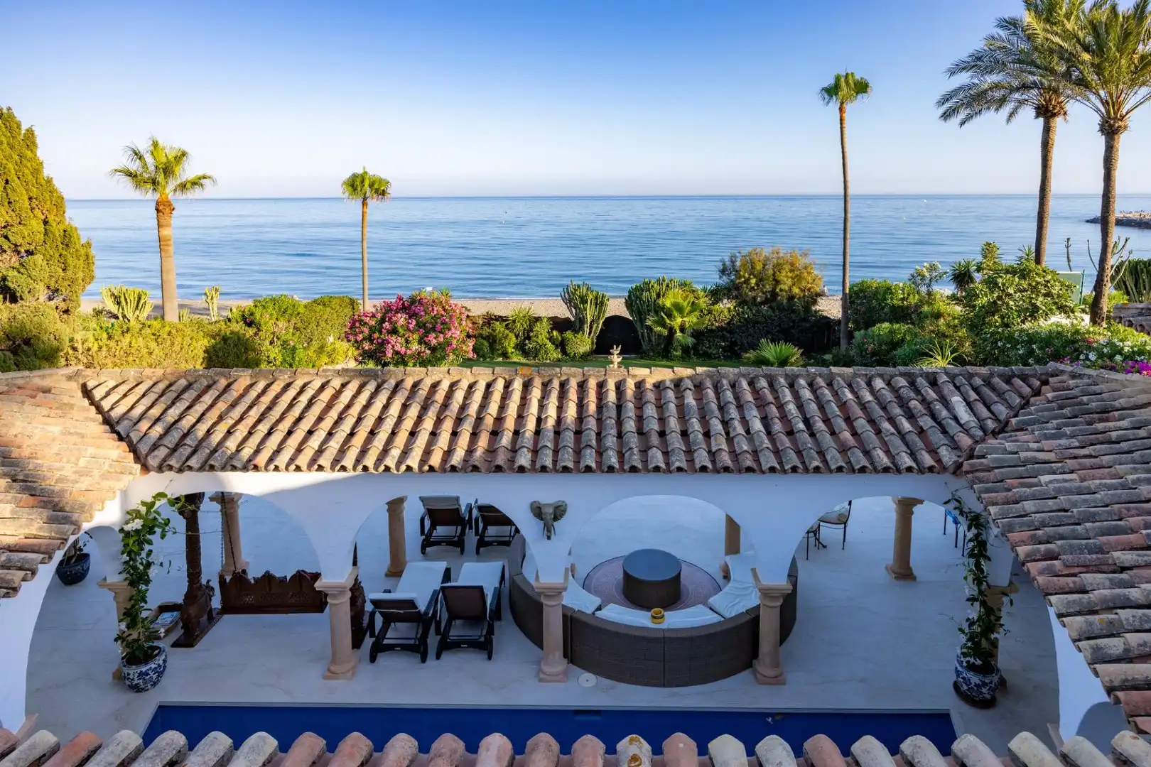Terrassa de Casa o xalet de lloguer en Marbella amb Aire condicionat, Jardí privat i Terrassa