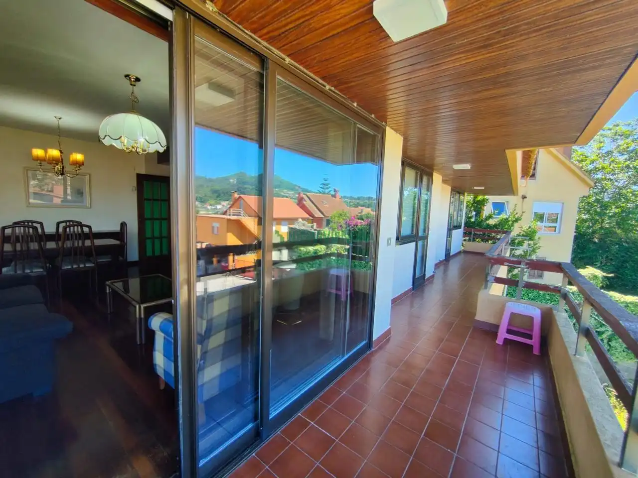 Terraza de Casa o chalet en venta en Vigo  con Calefacción, Jardín privado y Terraza