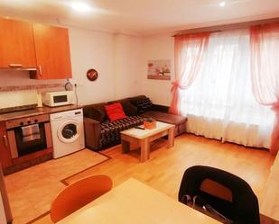 Living room of Apartment for sale in Gijón   with Heating, Parquet flooring and Storage room