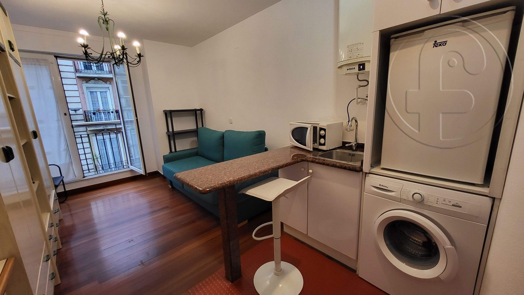 Living room of Flat to rent in Santander  with Heating, Furnished and Washing machine