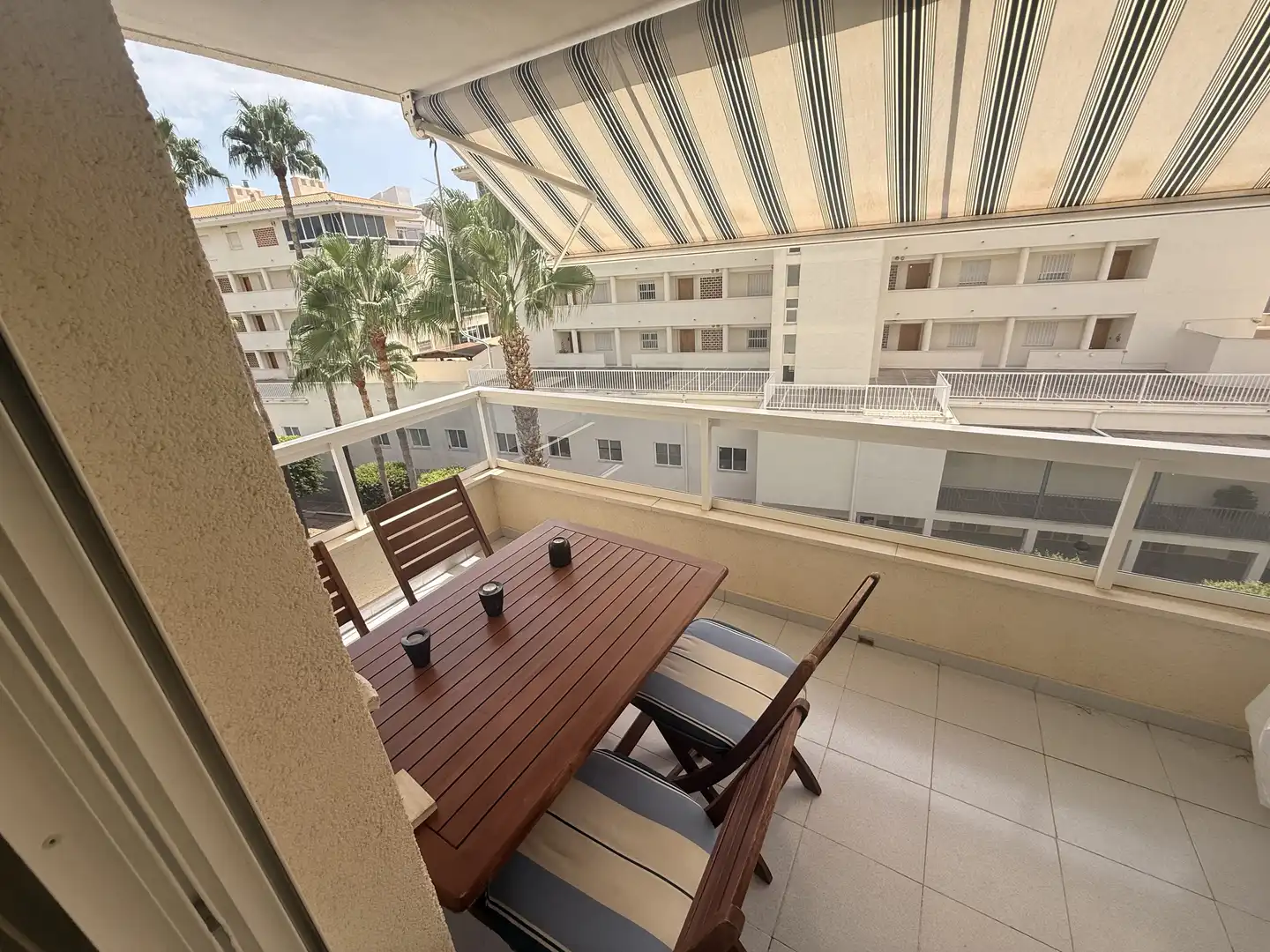 Terraza de Piso de alquiler en L'Alfàs del Pi con Aire acondicionado, Jardín privado y Terraza