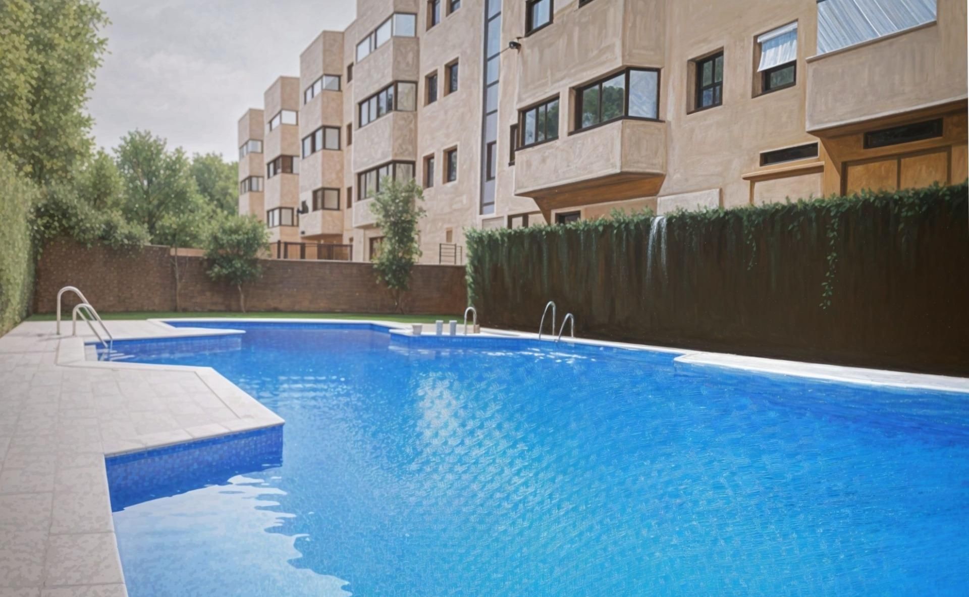Swimming pool of Study for sale in  Sevilla Capital  with Air Conditioner, Heating and Alarm