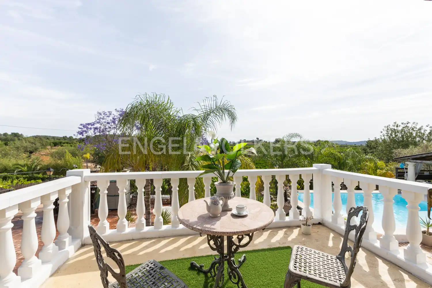 Terraza de Casa o chalet en venta en Pedralba con Aire acondicionado, Calefacción y Jardín privado